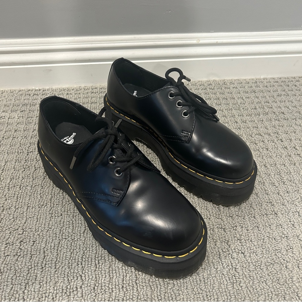Dr. Martens Black Platform Shoes